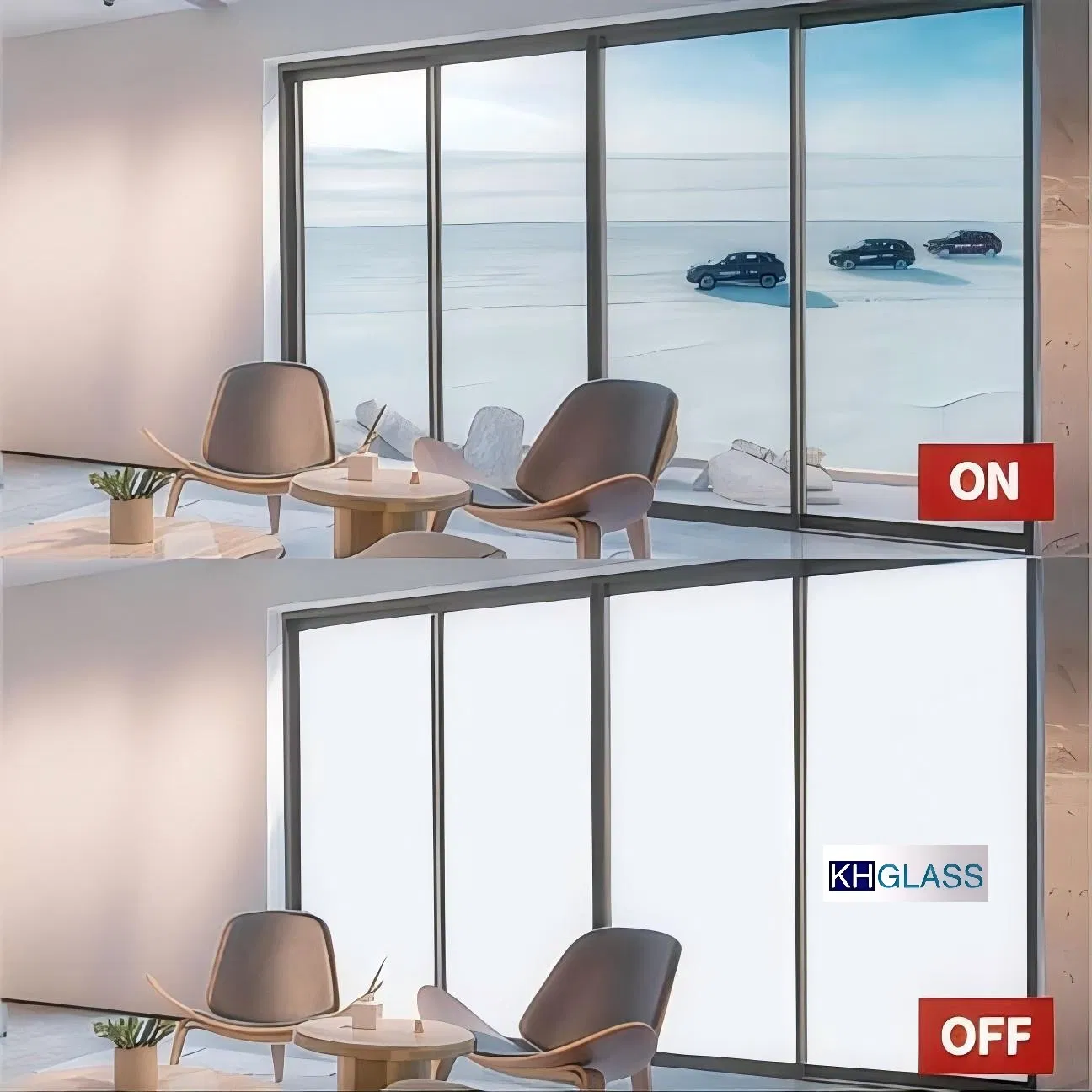Smart Switchable Electric Privacy Pdlc Film Glass for Windows, Doors and Office Partitions