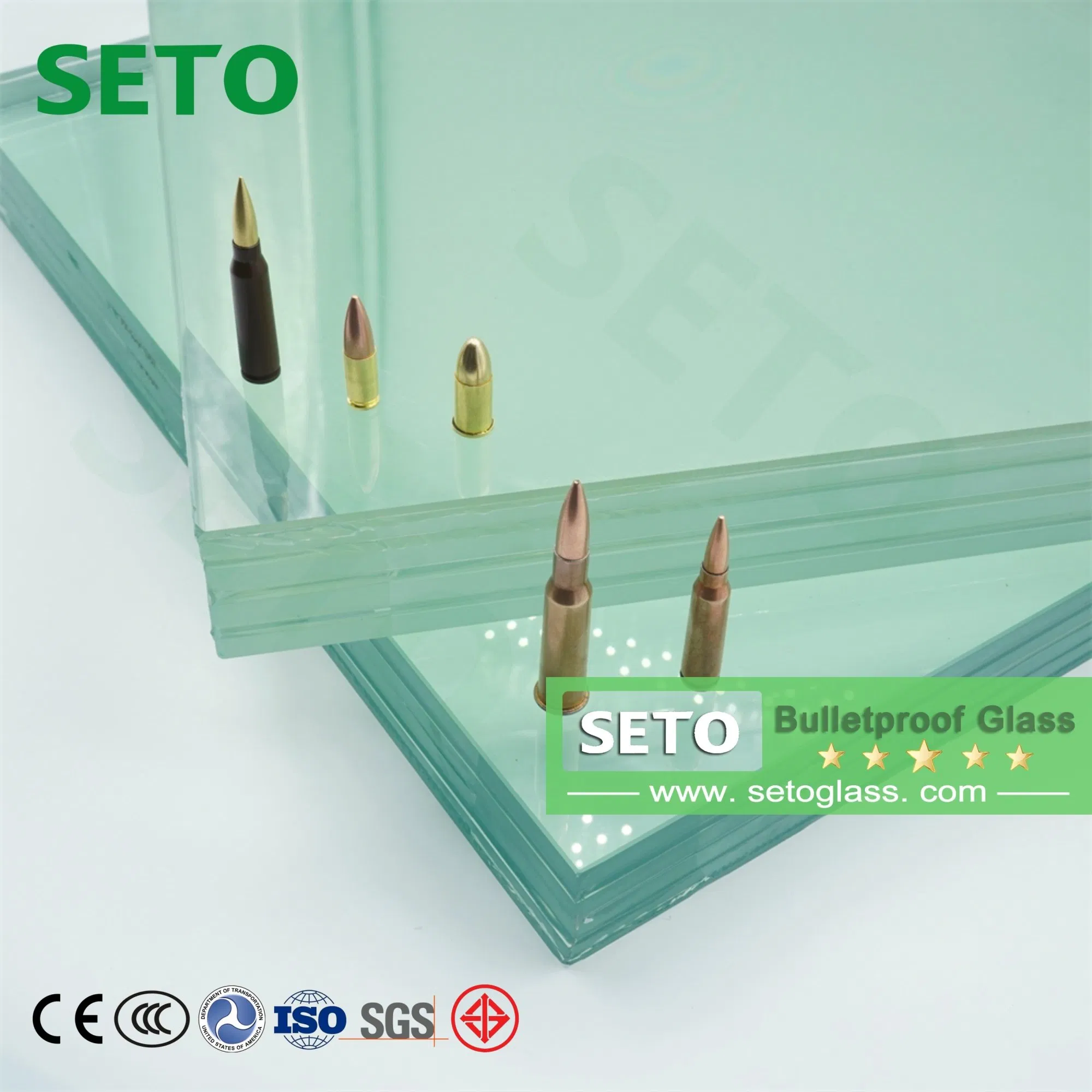 Bulletproof Safety Glass for Armored Vehicle Windows Car Windscreen