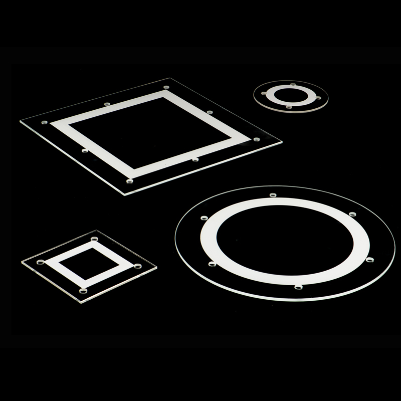 Tempered Ultra Clear Glass with Hole Drilliing for Lighting