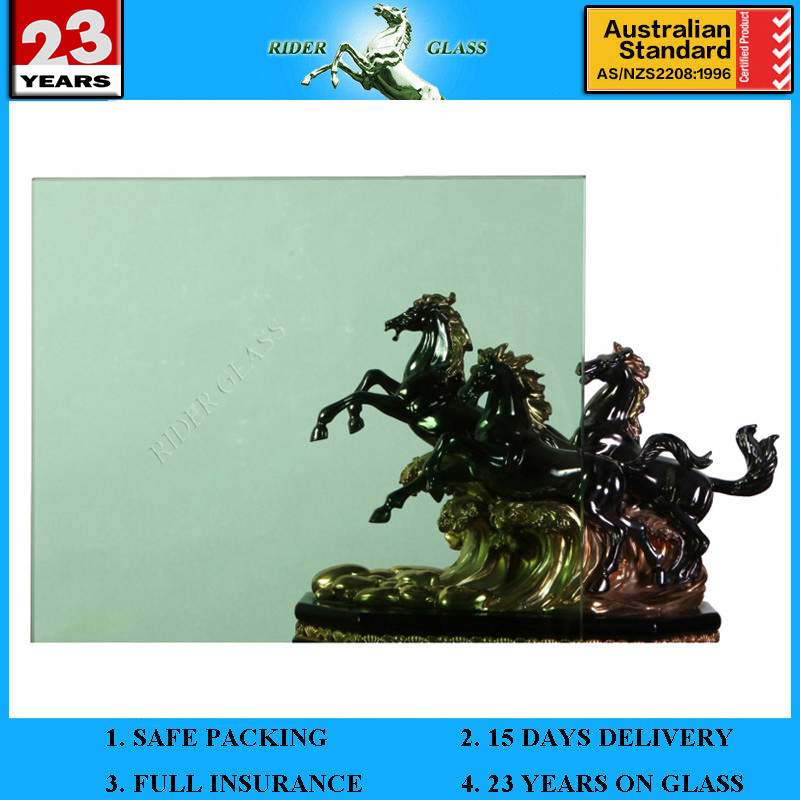 4-12mm Dark Green Tempered Float Glass
