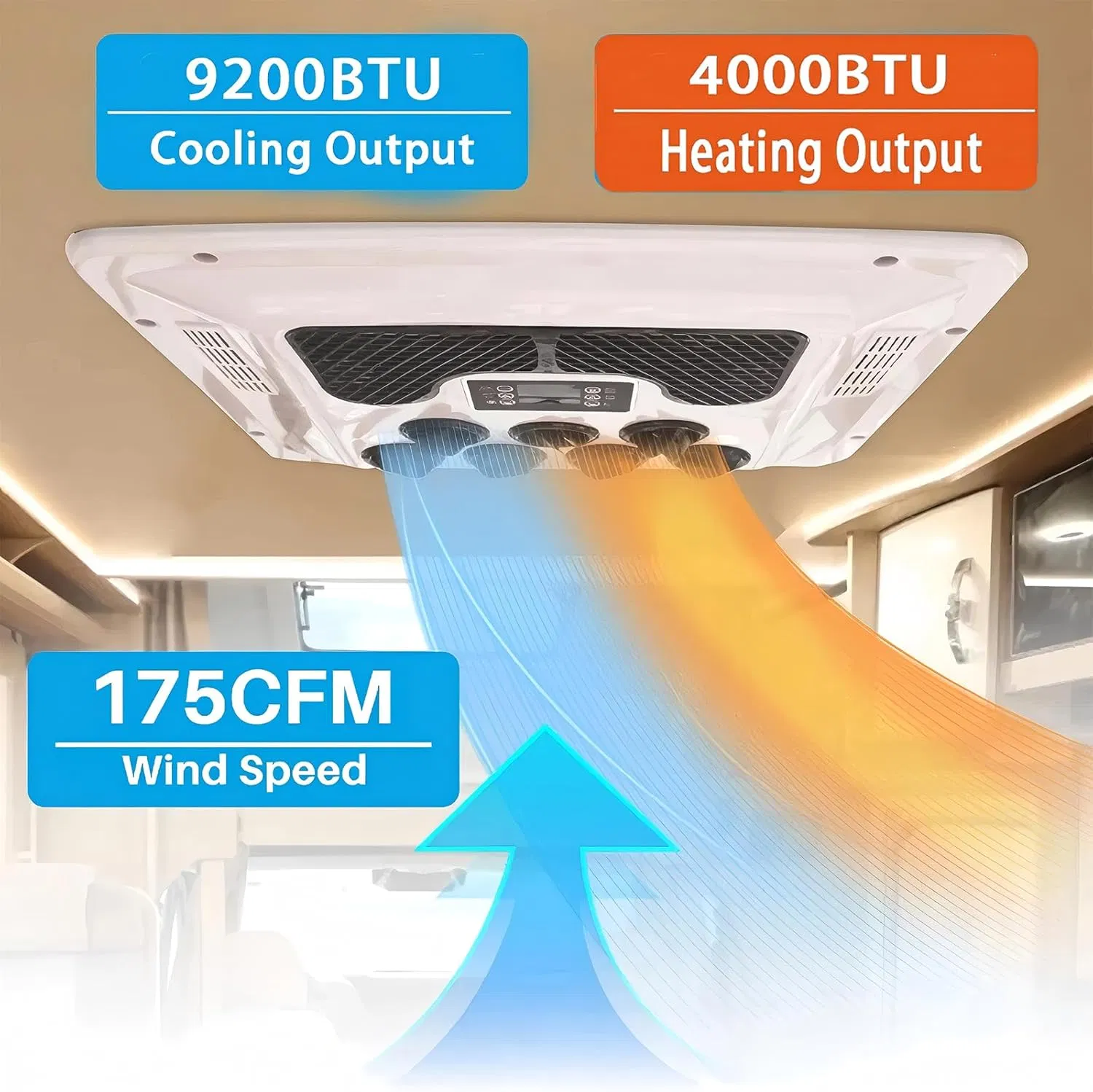 12V 24V Car Air Conditioner Aire Acondicionad RV Air Conditioner, Rooftop Air Conditioner Truck Air Conditioning,Rvs and Travel Trailers Parking Air Conditioner