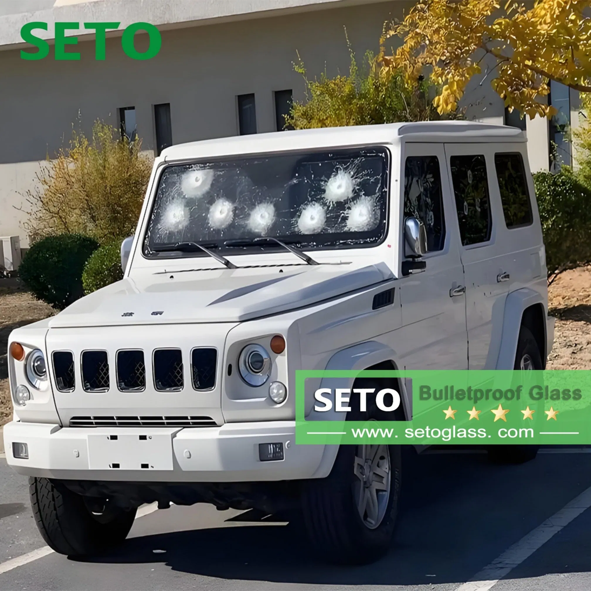 19mm--89mm Multi Layer Clear Laminated Bulletproof Glass for Armored Vehicle/Bank/Cars