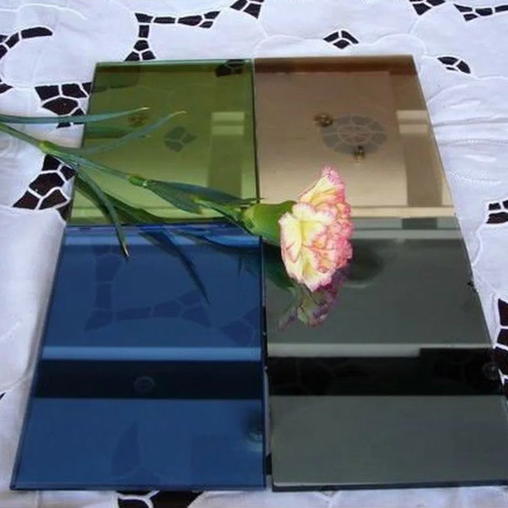 Windows Coated Glass Factory 4mm Thickness Flat Toughened Reflective Glass for Architecture