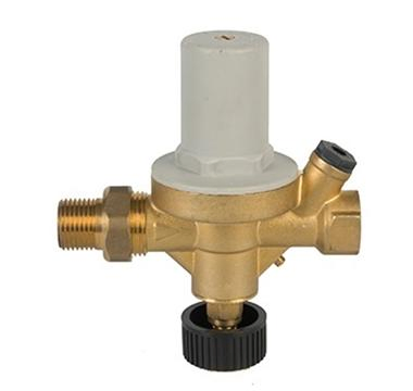 Pressure Regulator Reducer 3/4" Nh Brass Lead-Free Adjustable RV Reducing Pressure Valve with 160 Psi Gauge for RV Camper Travel Trailer