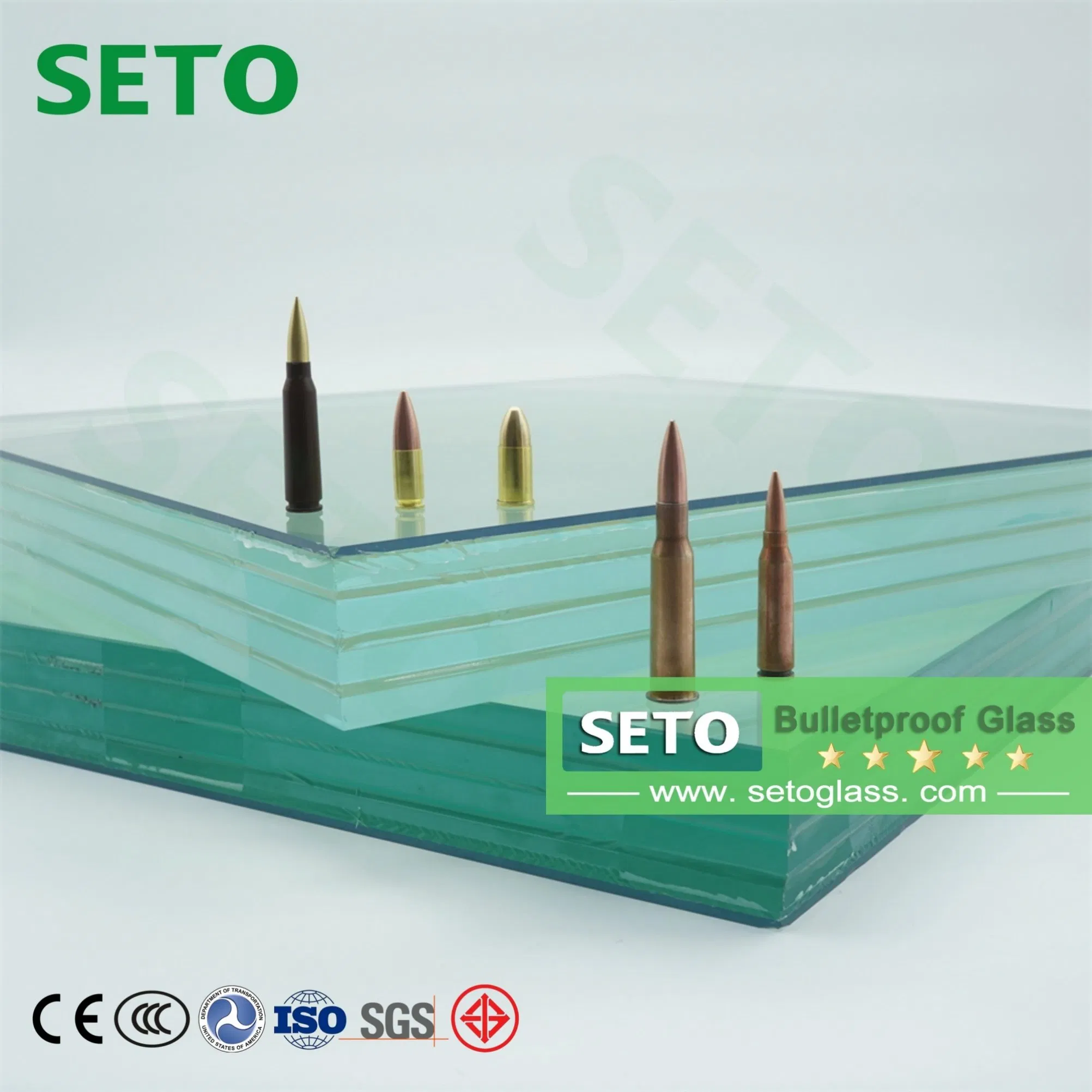 Bulletproof and Explosion-Proof Windshield for Armored Vehicles