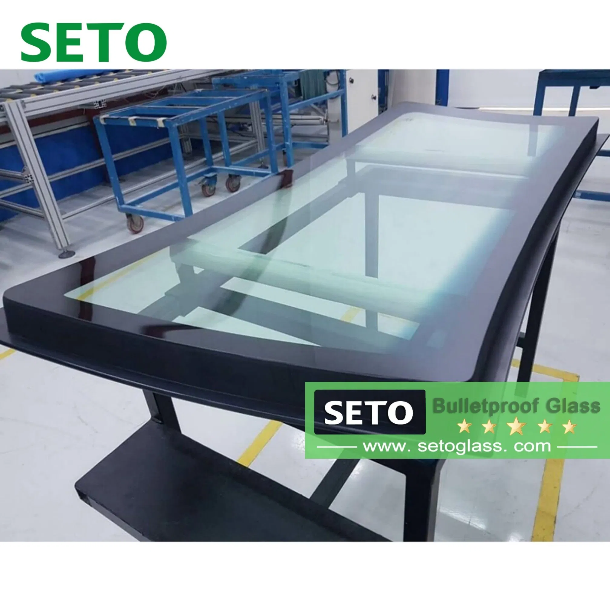 Armored Vehicle Windshield with Ballistic Rated Glass