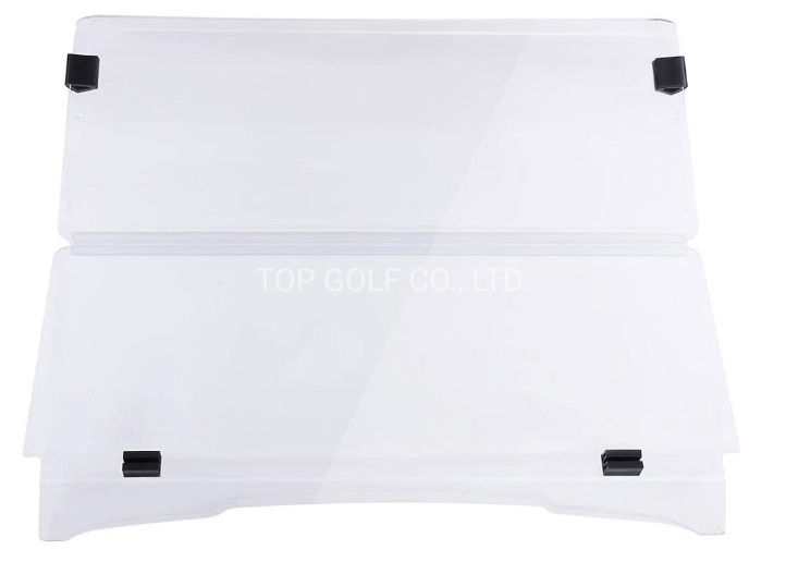 Fold-Down Windshield for Club Car Precedent Golf Carts 3G Clear