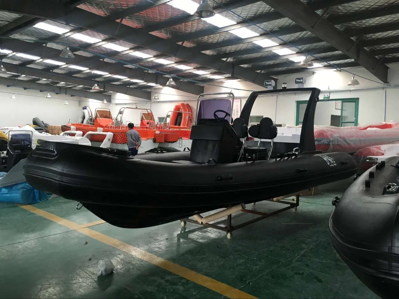 Funsor FRP Inflatable Yacht with Outboard Engine