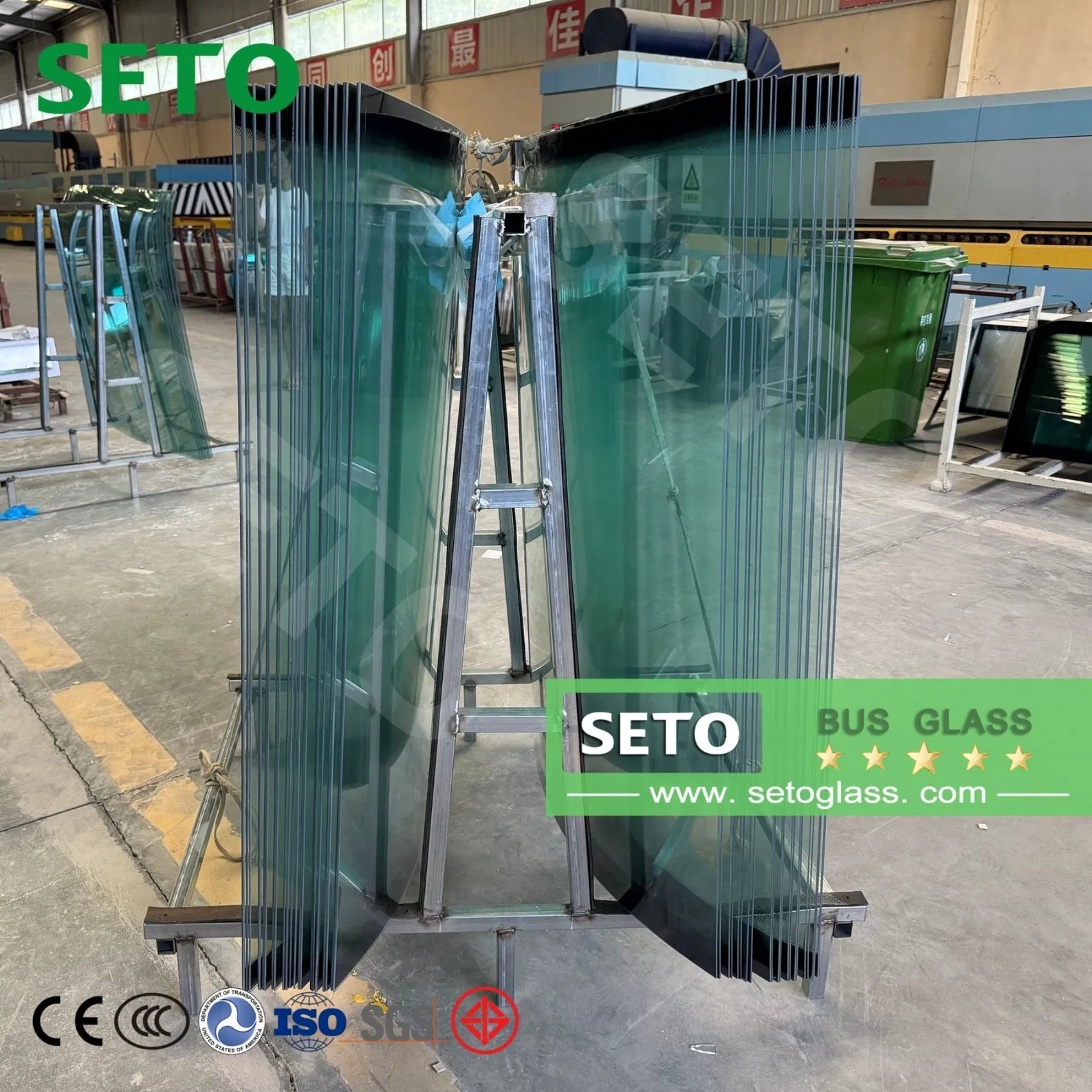 Customized Higer Bus Front Windshield Heated Windscreen