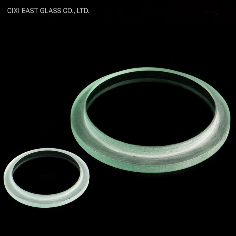 Round Transparent Tempered Step Lighting Glass