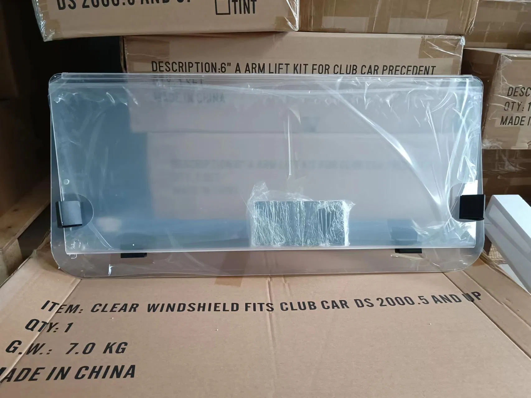 Clear Windshield for Club Car Ds Golf Carts for Years 2000-up