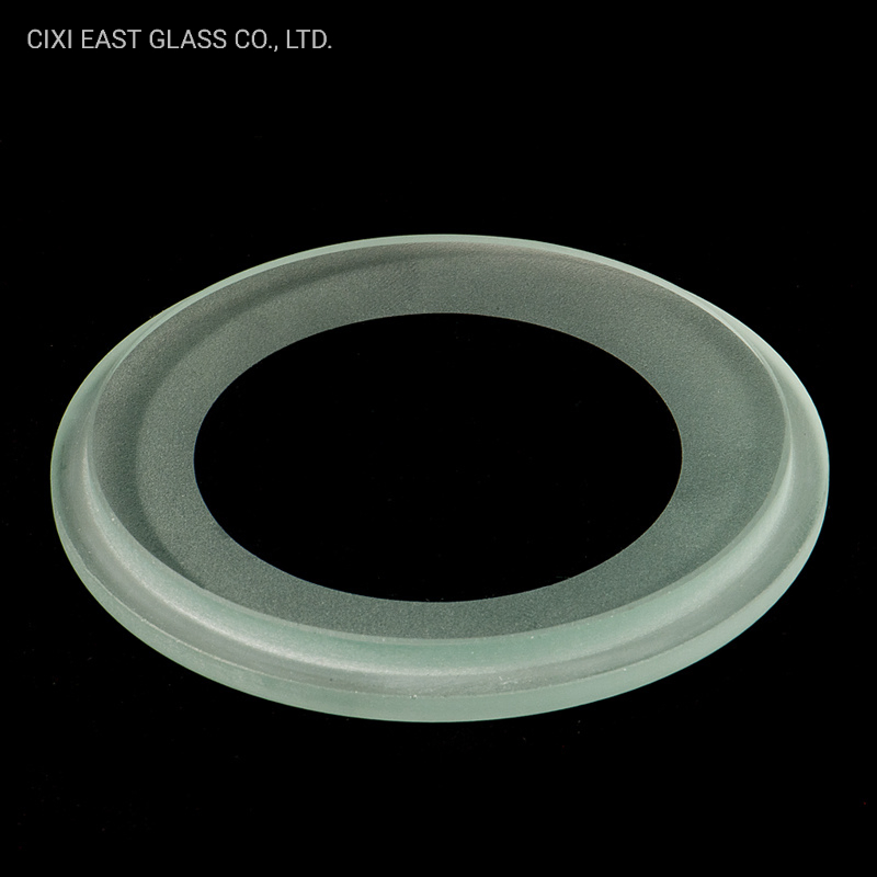 Round Transparent Tempered Step Lighting Glass