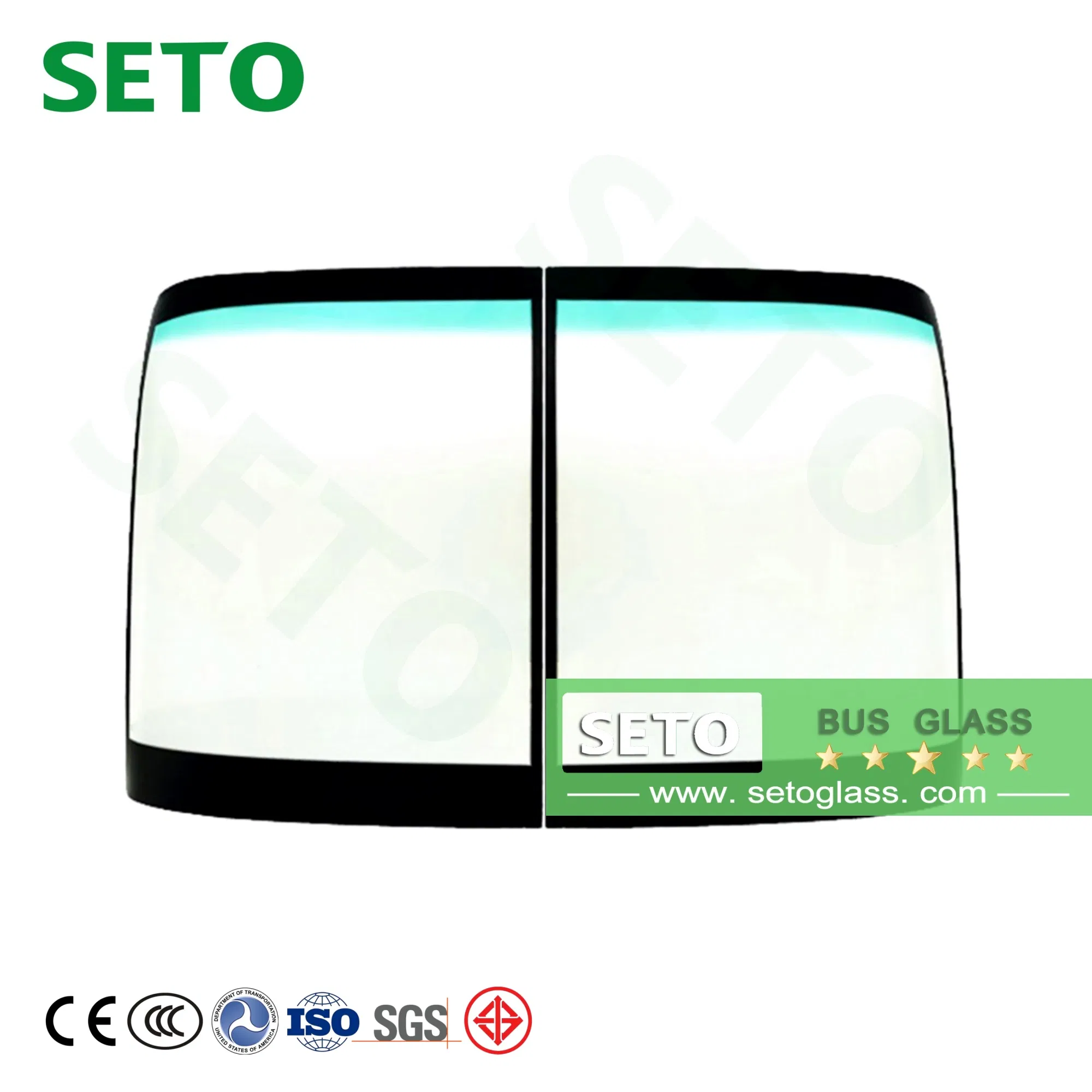 Tungsten Heated Glass Bus Front Windshield Glass for Bus Truck Bus