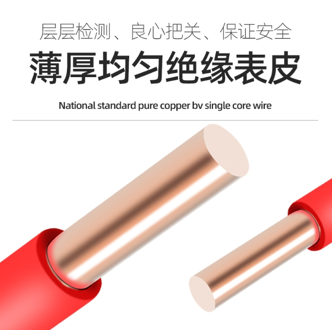 60227IEC05, 06, 07, 08 (BV, RV, BV-90, RV-90) 0.75mm New Copper Household Electric Conductor Industrial Wiring Distribution Cable