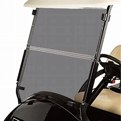 Tinted Foldable Windshield for Club Car Precedent Golf Carts