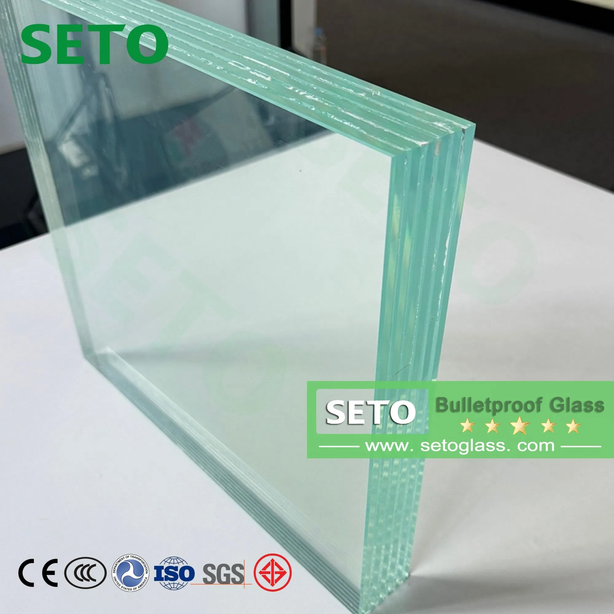 Trustable Laminated Bullet-Resistant Security Bulletproof Armored Vehicle Glass