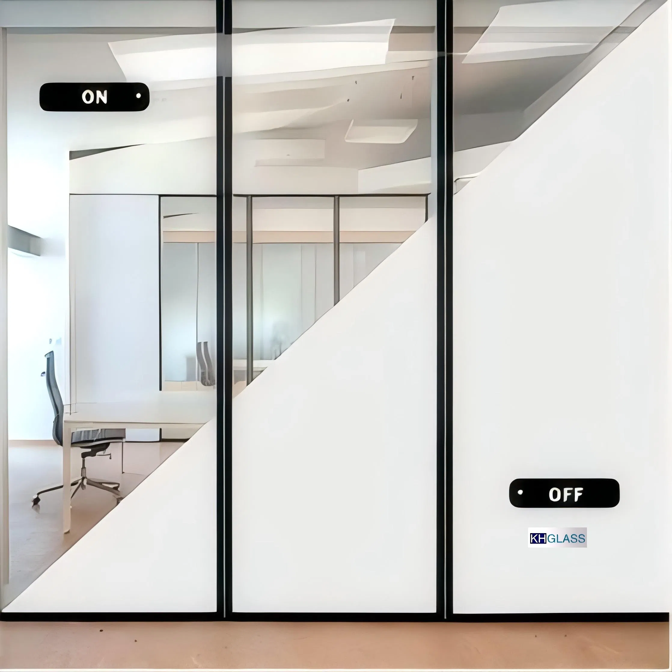 Smart Switchable Electric Privacy Pdlc Film Glass for Windows, Doors and Office Partitions