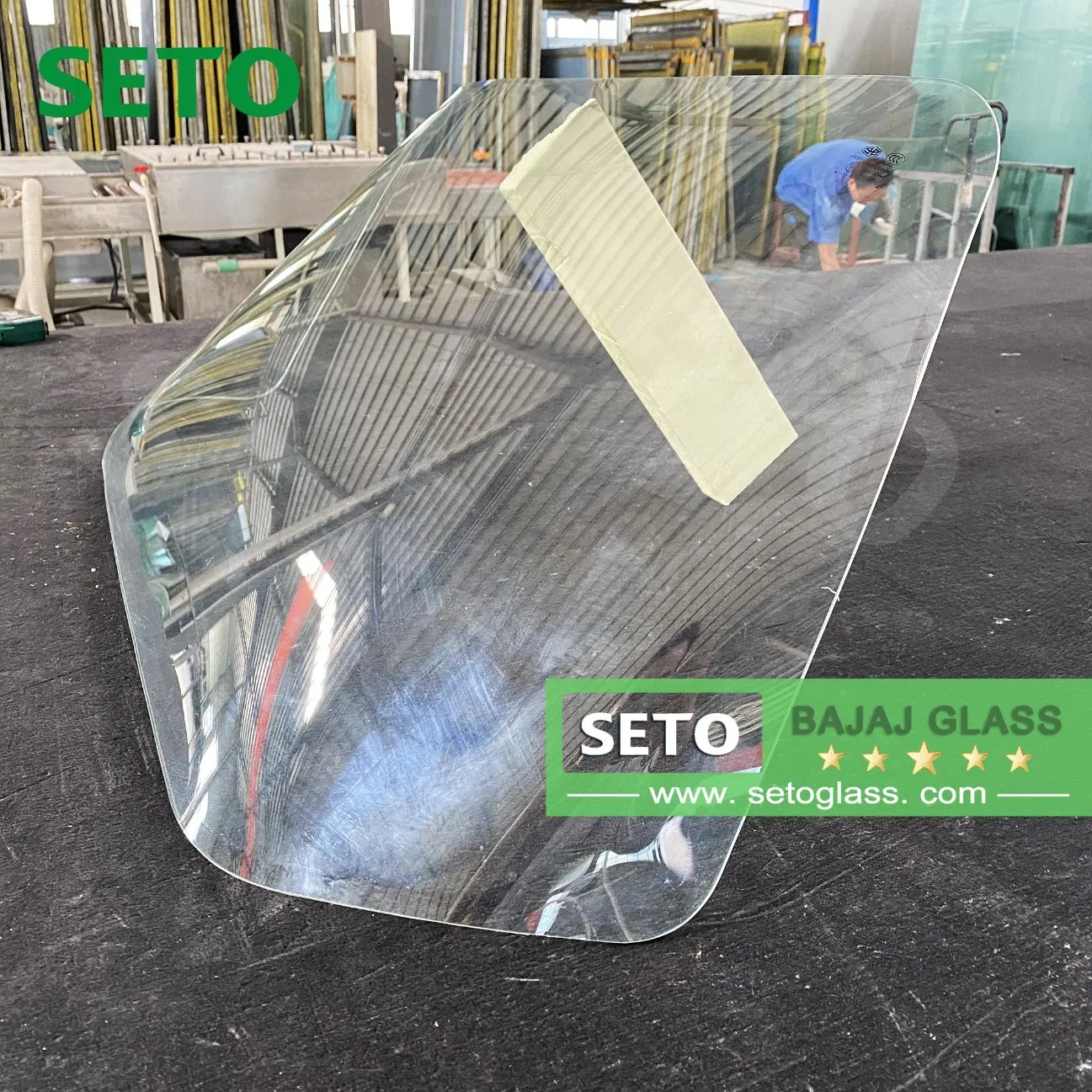 Tuk Tuk Bajaj Re 205 Three Wheeler Laminated Front Windshield Glass