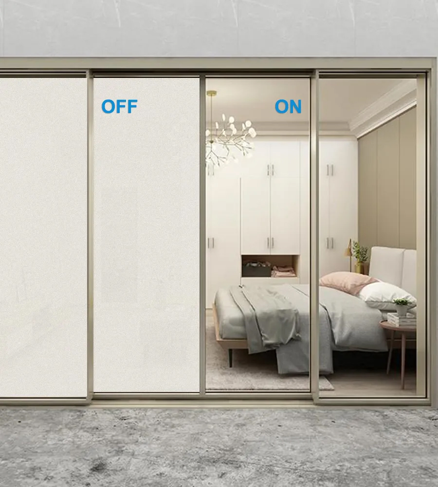 Smart Switchable Electric Privacy Pdlc Film Glass for Windows, Doors and Partitions