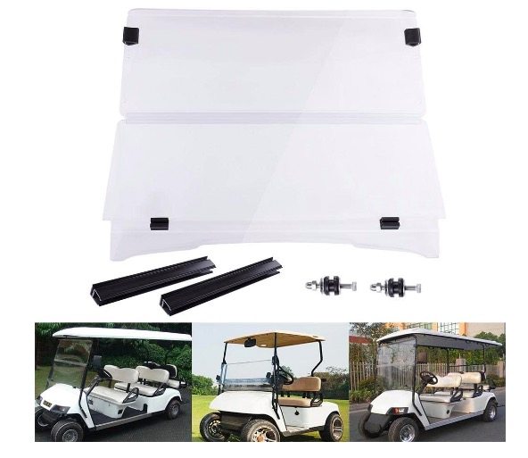 Golf Cart Windshield Fold Down for Convenience
