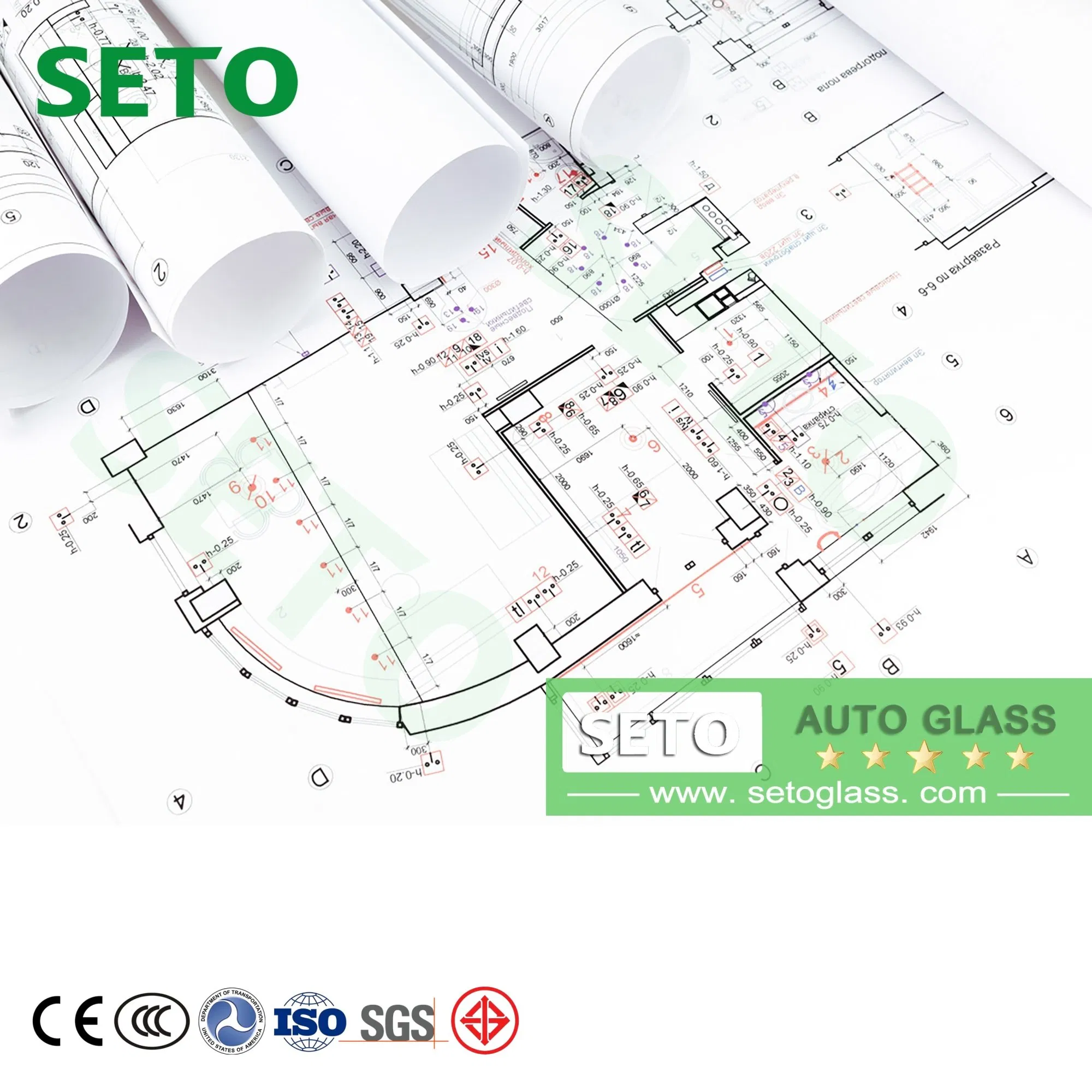 Chinese Manufacturer Specializes in Customized Automobile Side Windows Curved &amp; Flat Tempered Glass