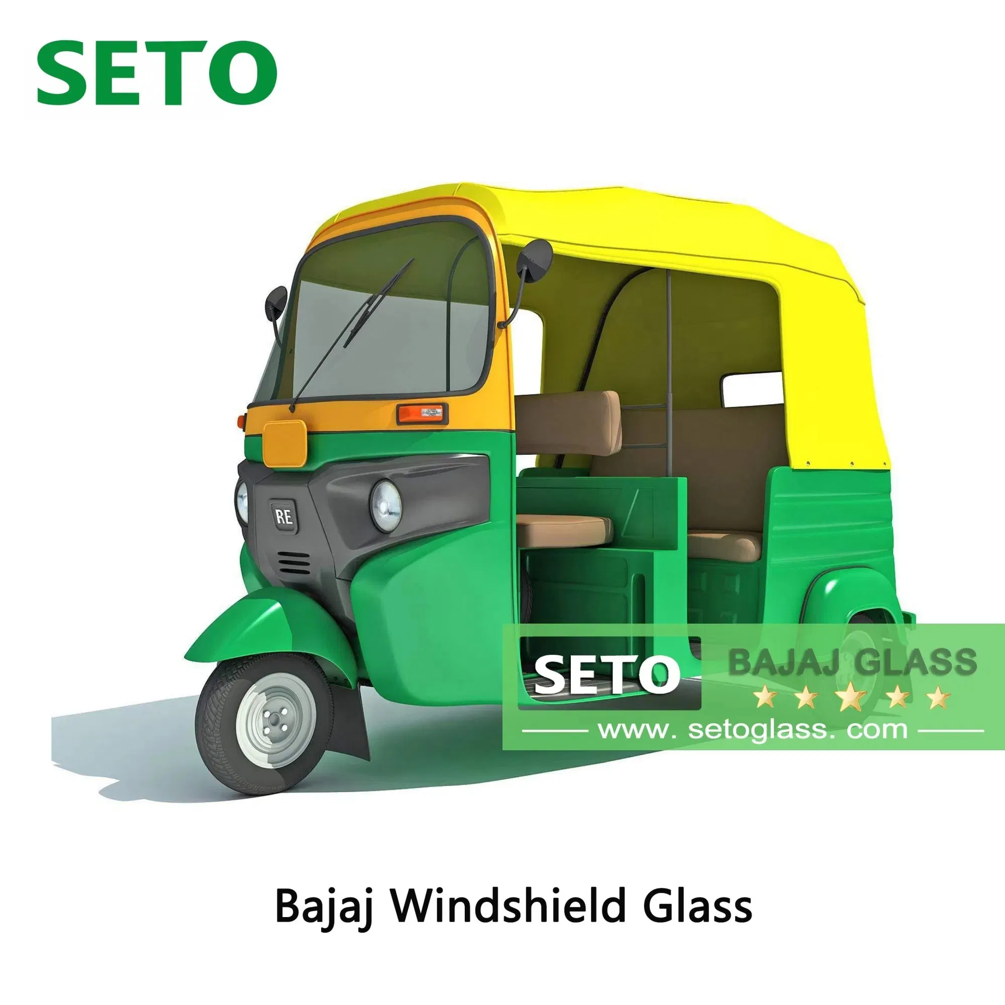 Bajaj Three Wheeler Front Glass, Tvs 3 Wheeler Windshield