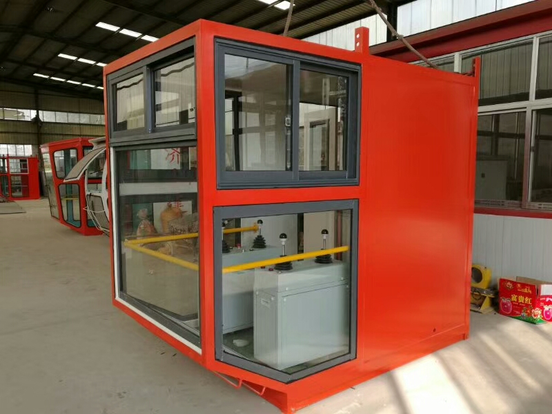 Workshop Crane Operator Cabin Heavy Duty Crane Cabin Room with Air Conditioner