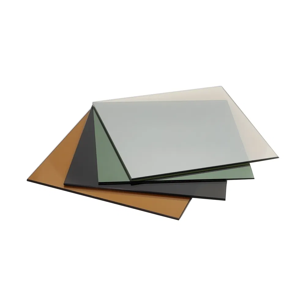 Decorative Coated Glass Manufacturers Tinted Float Reflective Glass for Bus Windows