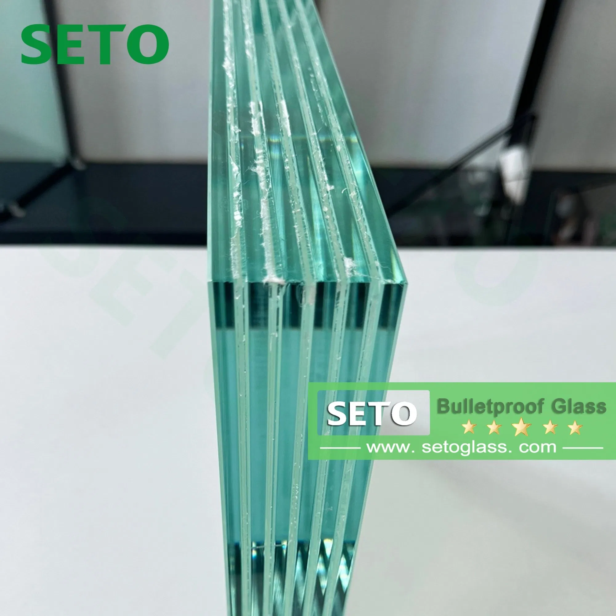 20-70mm Armored Vehicle Bulletproof Glass Windshield