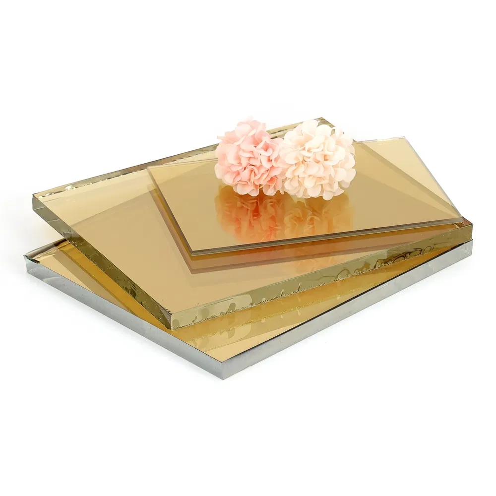 Custom Size Coated Glass Manufacturing Color Reflective Float Glass for Touch Screens