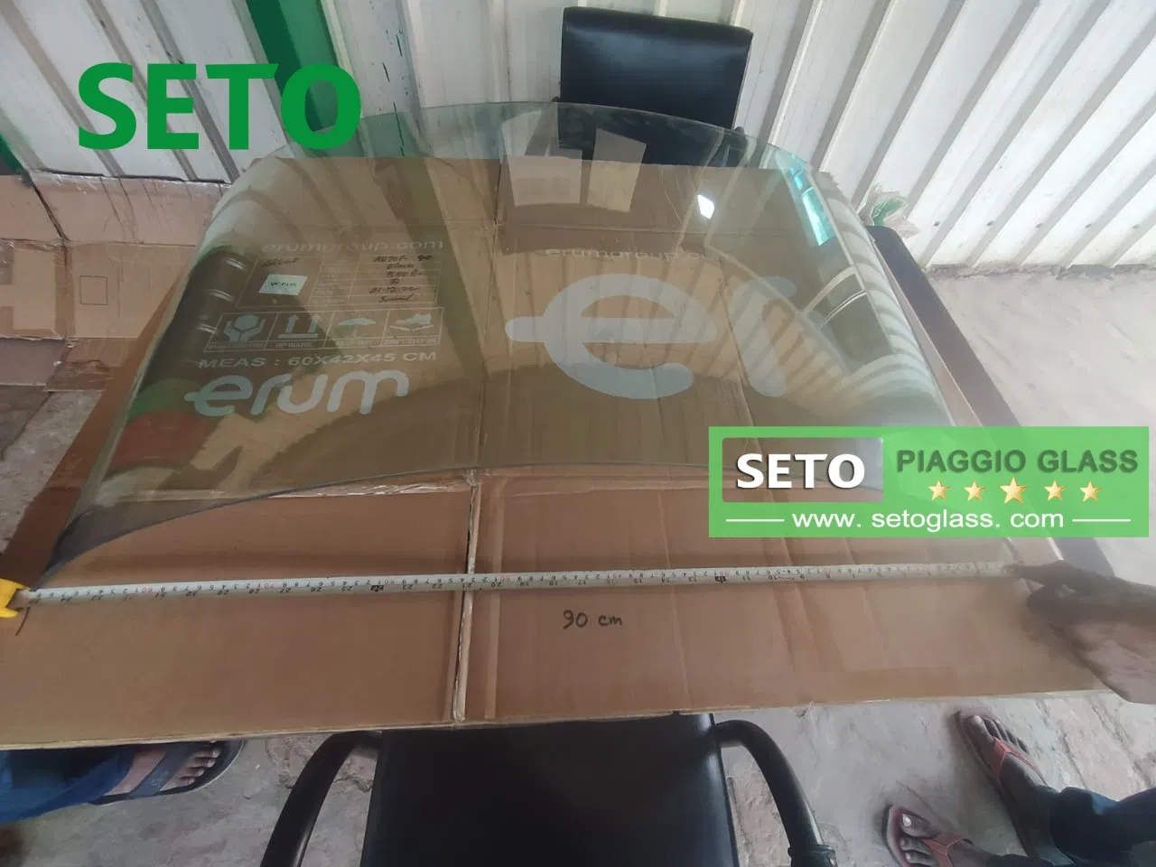 Piaggio Ape City LGP Windscreen Three Wheeler Windshield Glass Factory