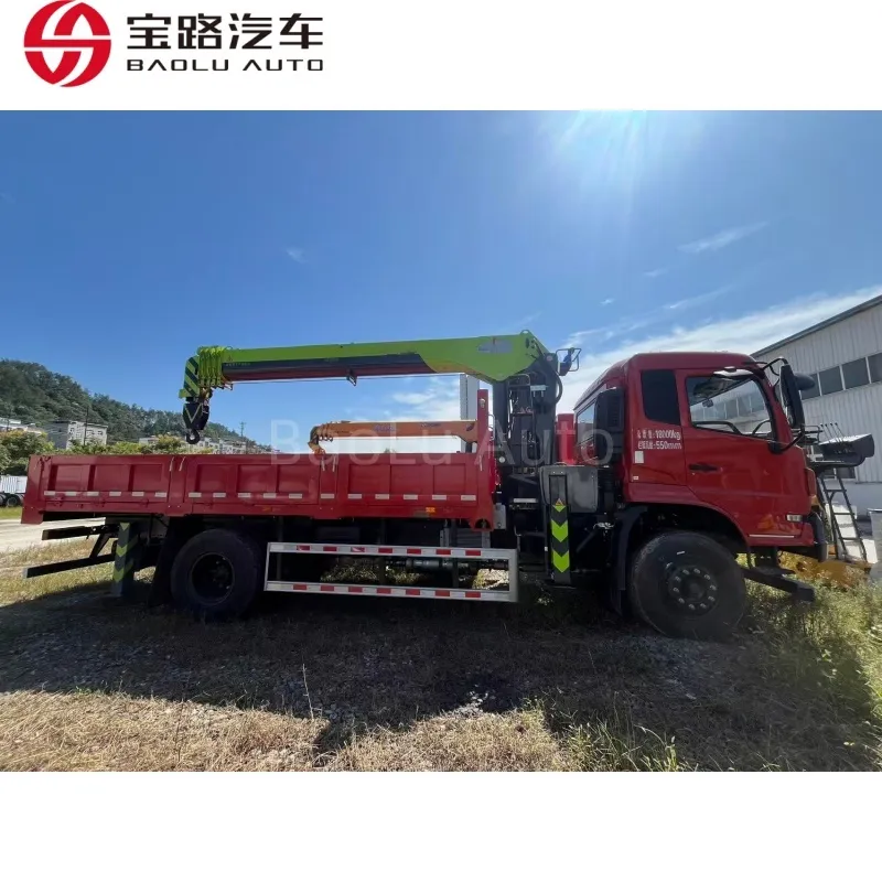Heavy Duty Crane Truck Side View