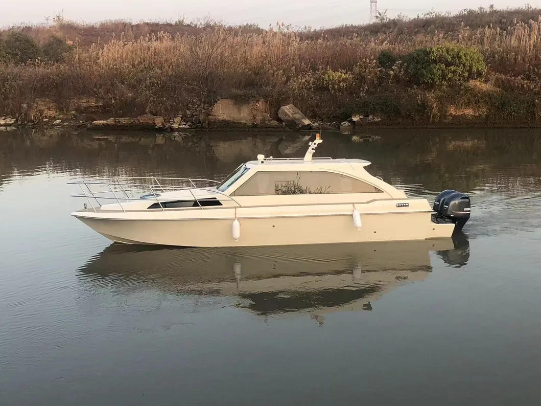 Fiberglass Luxury Yacht Boat Side View
