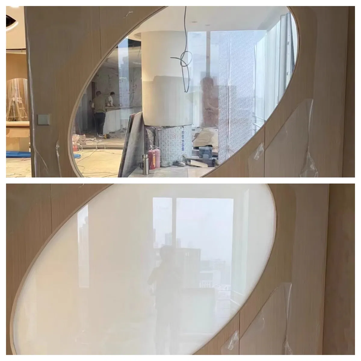 Guoxin Jumbo Pdlc Glass: Smart Switchable Magic with Fogless Mirror