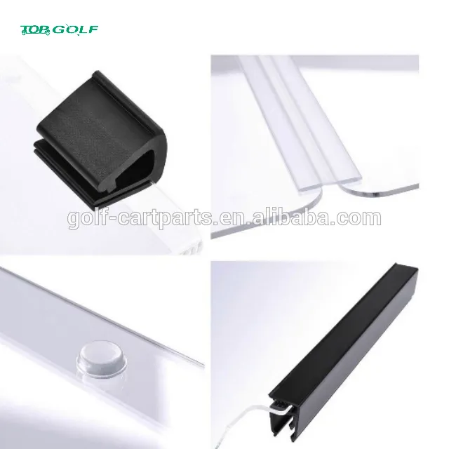 Tinted Foldable Windshield for Golf Carts