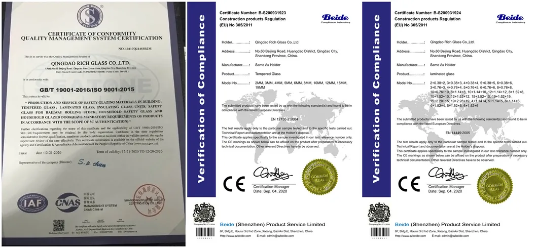 Quality Certificates