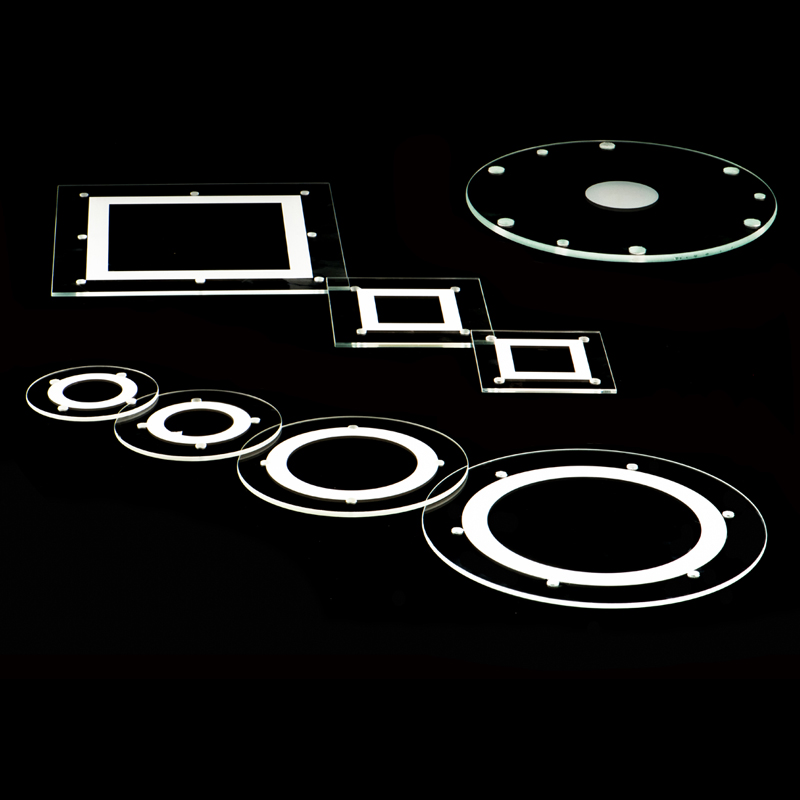 Tempered Ultra Clear Glass with Hole Drilliing for Lighting