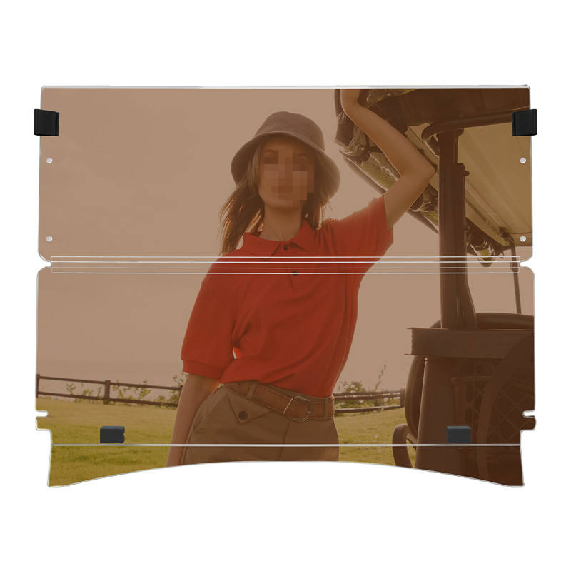 Electric Club Car Tawny Fold Down Windshield 4mm 5mm for Ezgo TXT Golf Cart