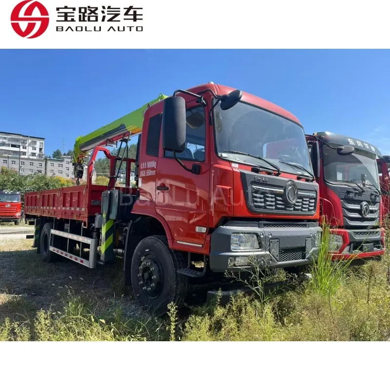 Heavy Duty Crane Truck Front View