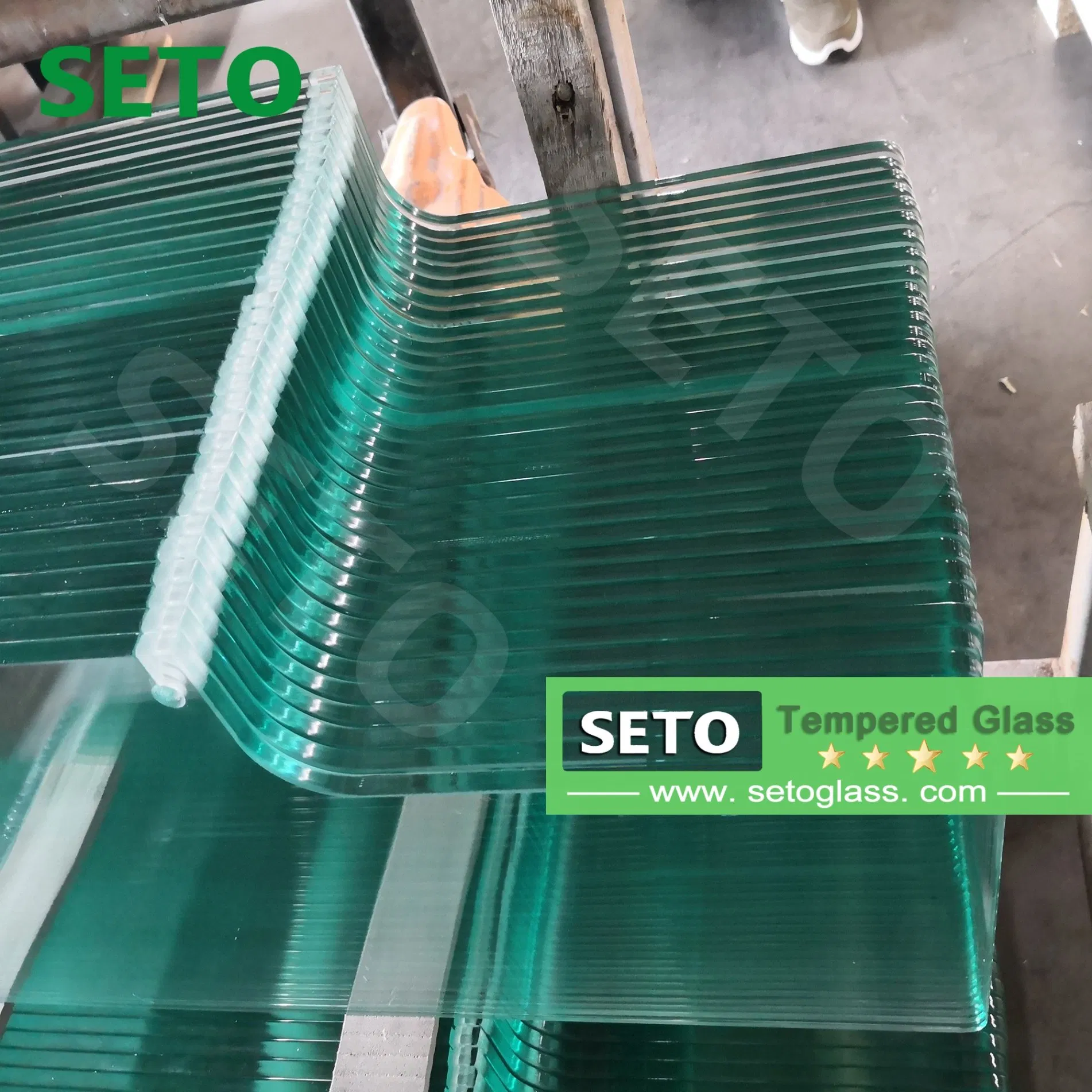 5mm Clear/French/Light Green/Black Tempered Automotive Glass for Car Front/Back Windowshield Glass
