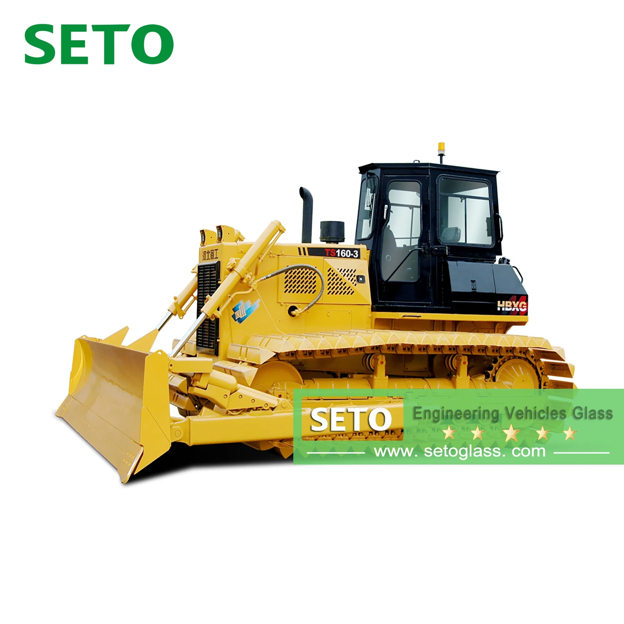 Customized Excavator Glass Cabin Window Windscreen Glass Tempered Safety Auto Glass Supplier