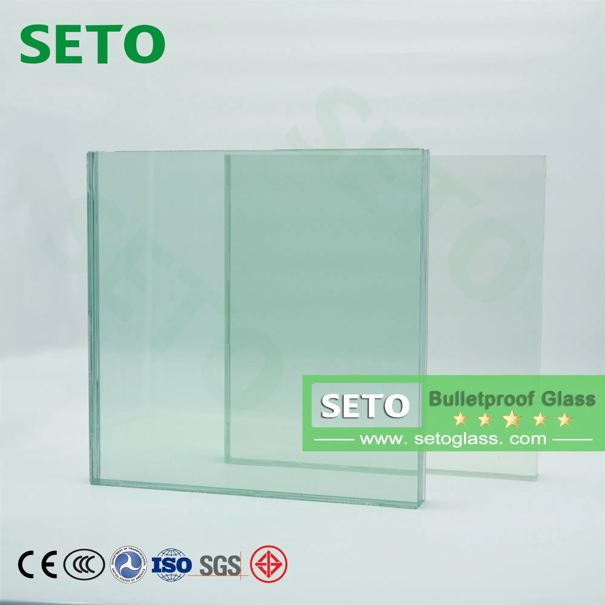 B6 Level Laminated Automotive Bullet Glass Factory Armored Vehicles Bulletproof