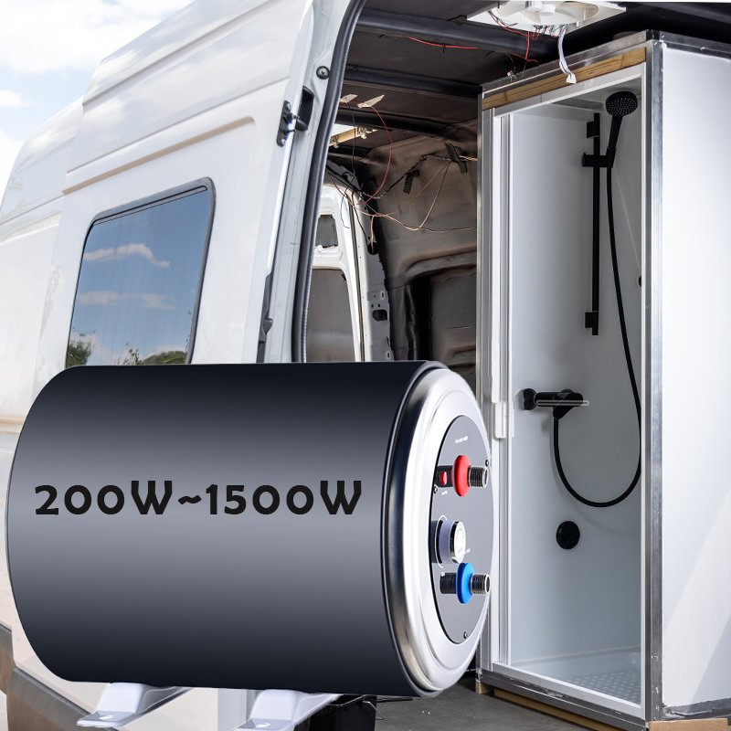 Electric Camper 1500W 10L 220V 12V Caravan Boat RV Electric Water Heater