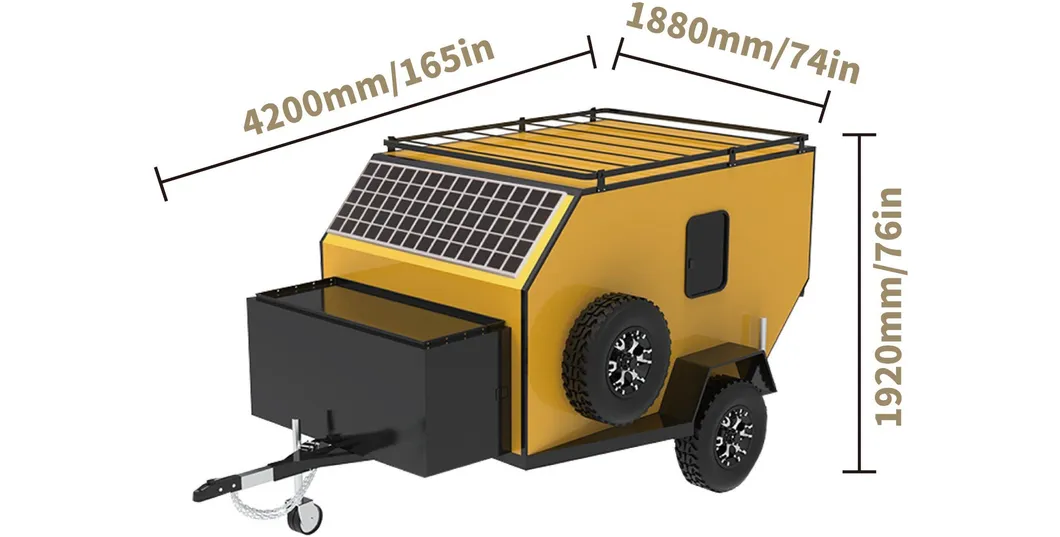 Small off-Road RV Camper Trailer
