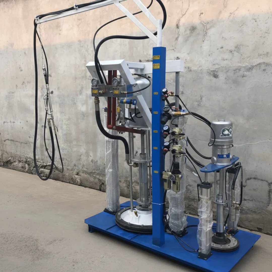 Double Glazing Glass Two Component Sealant Spreading Sealing Extruder Machine for Insulating Glass Processing Line