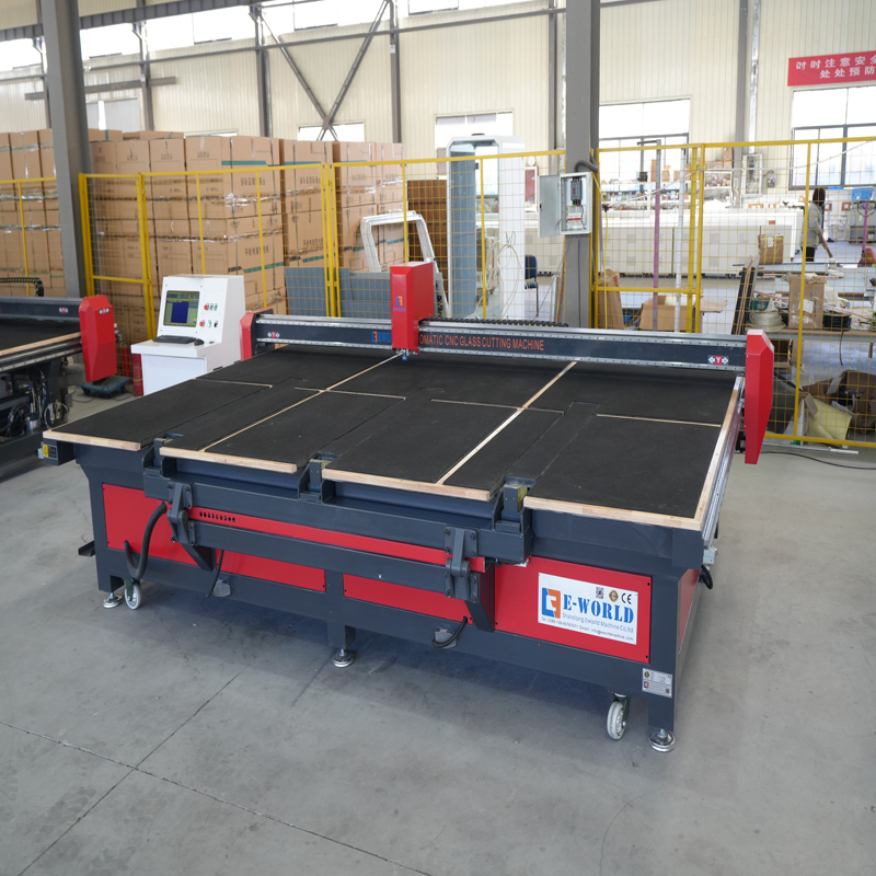 Hot Selling Manual Glass Loading Cutting Table with Breaking Bar Float