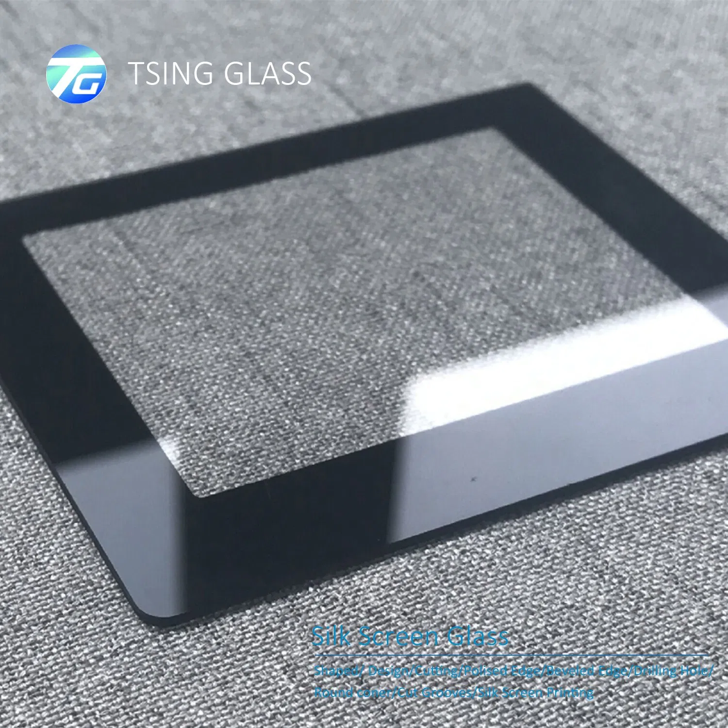 8mm Silk Screen Glass Marble Colored Tempered Ultra Clear Glass for Tabletop Furniture Decoration