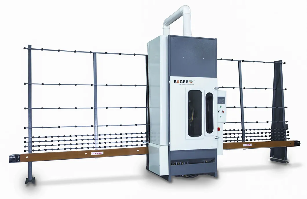 Vertical Glass Sand Blasting Machine