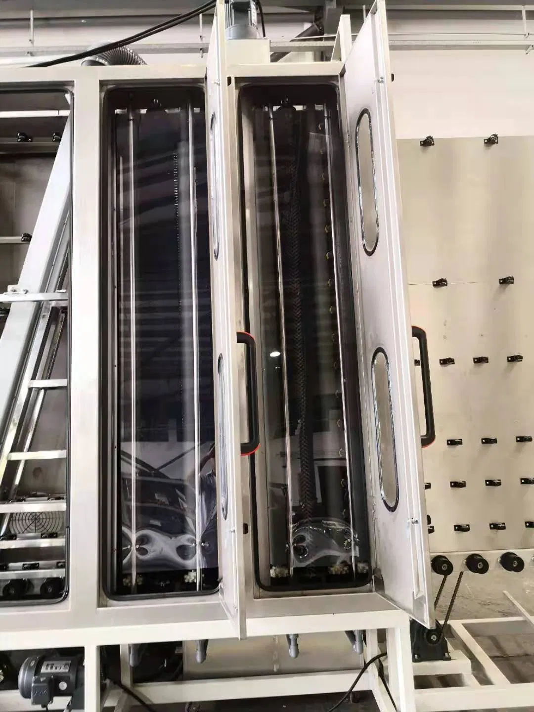 Smart Vertical Glass Beveling Machine with High-Precision Grinding for Industrial Needs