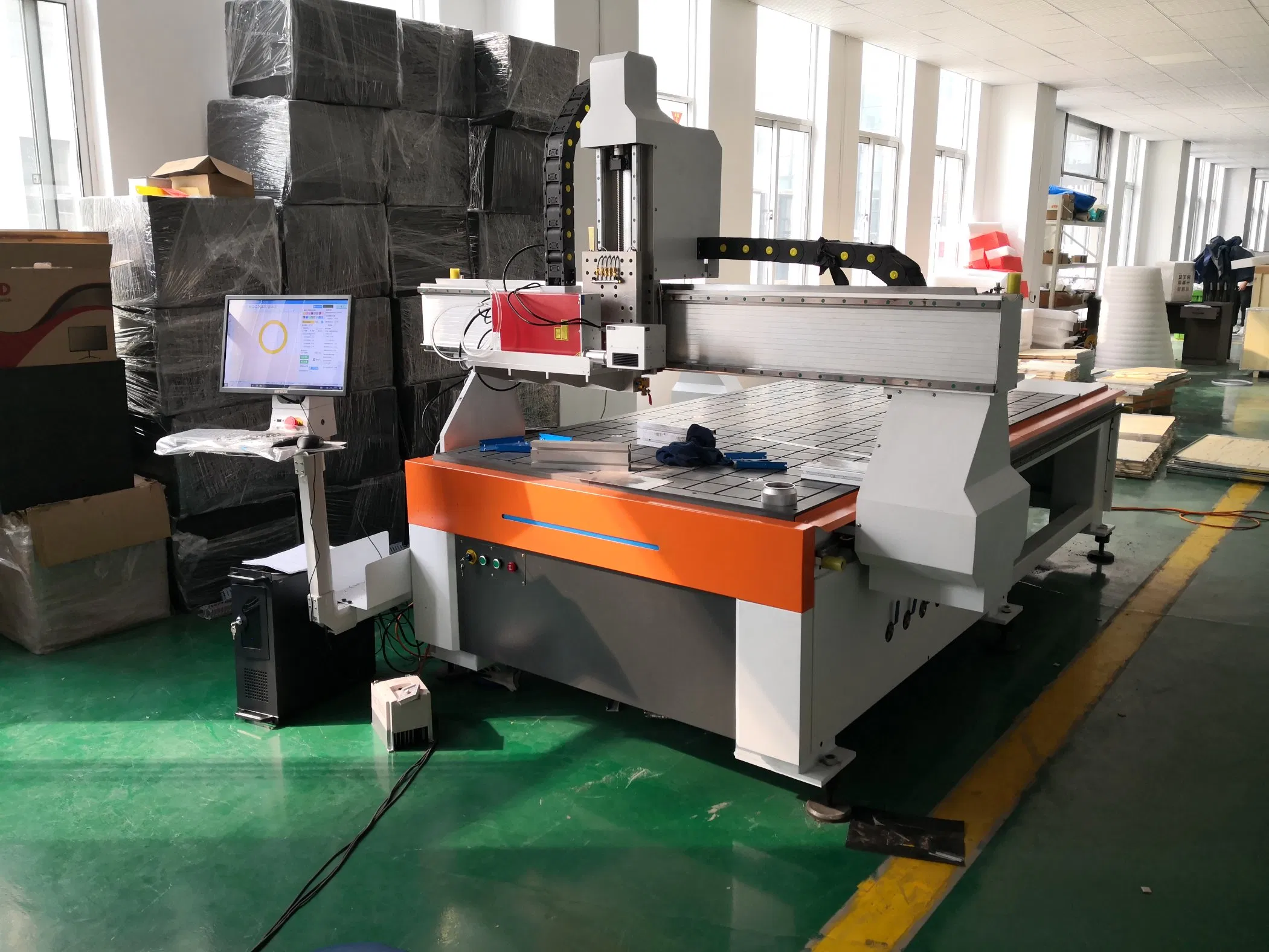 Glass Mirror Sandblasting CNC Laser Engraving Sandblasting Machine for Marking Mirror